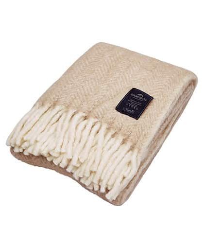 Savoie Herringbone pläd sand