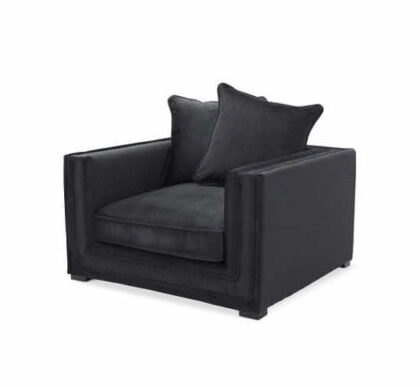 Menorca fåtölj svart OUTLET