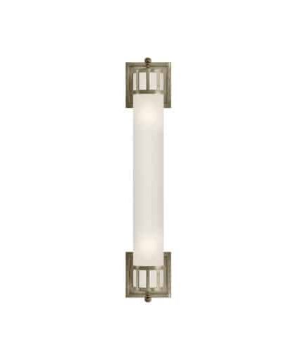 Openwork Long vägglampa antik nickel