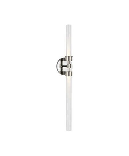 Linger 2L vägglampa nickel