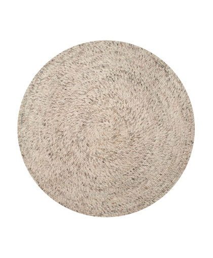 Merino matta rund beige