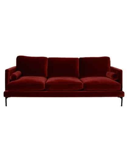 Bonham soffa 3-sits sangria/svart