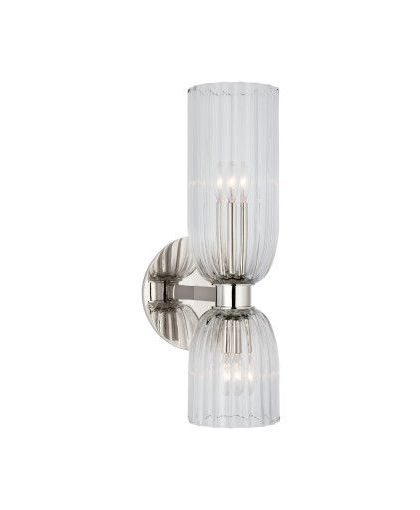 Asalea 16 vägglampa dubbel nickel
