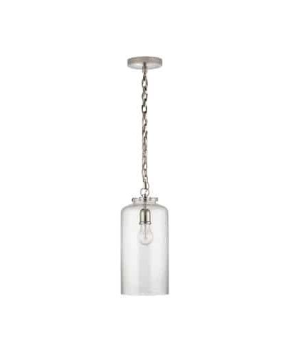 Katie Cylinder takpendel nickel/glas