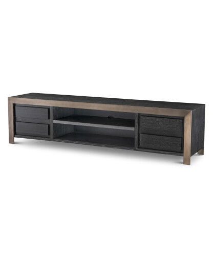 Talbot mediabänk charcoal grey