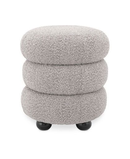 Tulum pall bouclé grey