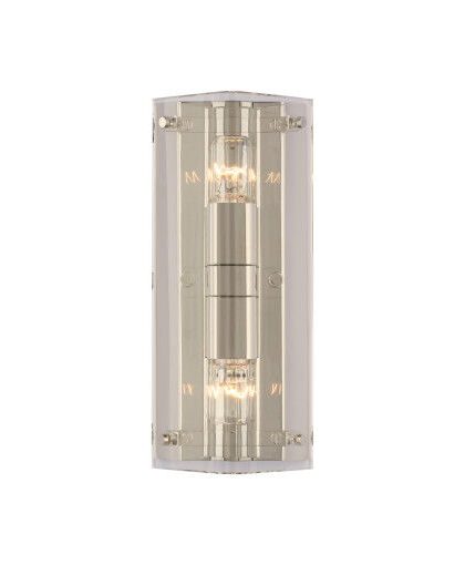 Clayton vägglampa nickel
