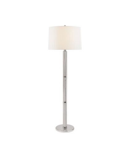 Barrett Knurled golvlampa nickel L