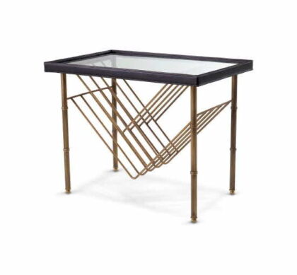 Princess sidobord black leather