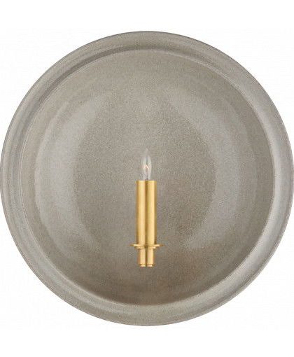 Leeds Round vägglampa grå