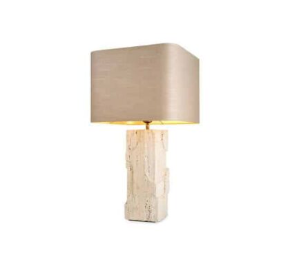 Mazzini bordslampa travertin