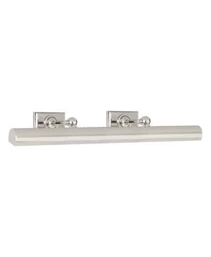 24 Cabinet Maker's tavelbelysning nickel