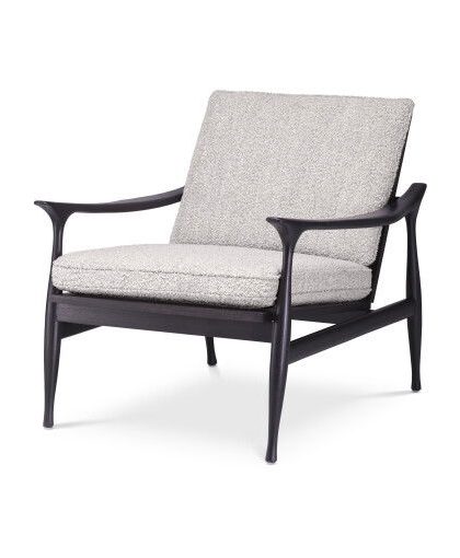 Manzo fåtölj bouclé grey
