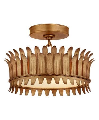 Leslie 12 taklampa Gilded Iron