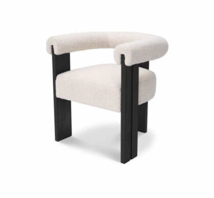Percy karmstol bouclé cream