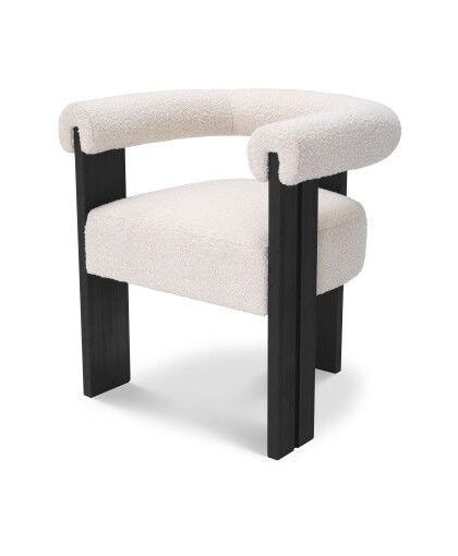Percy karmstol bouclé cream