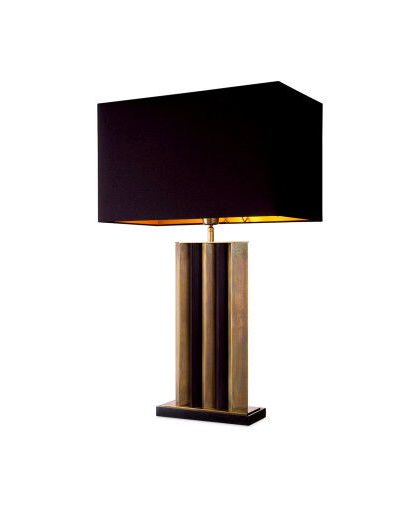 Belize bordslampa antik mässing