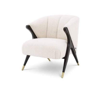 Pavone fåtölj bouclé cream