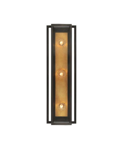 Halle 24 vägglampa brons/antik mässing