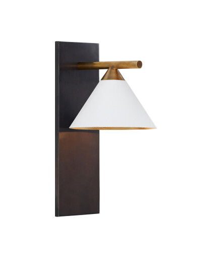 Cleo vägglampa brons/vit