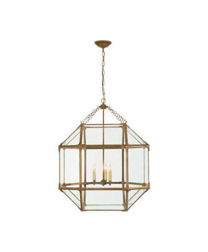 Morris taklampa Gilded Iron/klarglas