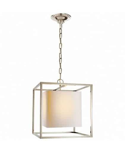 Caged taklampa nickel S
