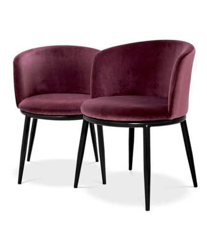 Filmore matstolar cameron purple 2-pack