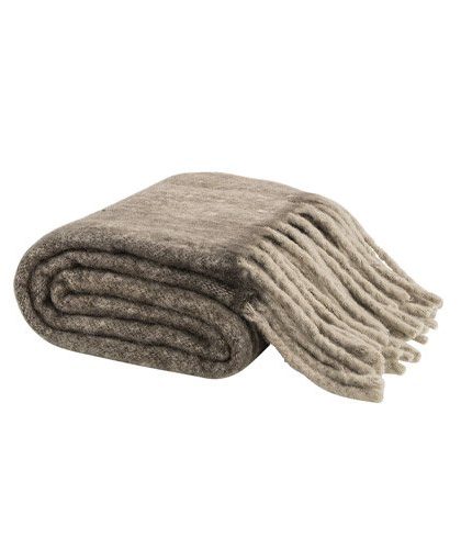 Cozy pläd taupe