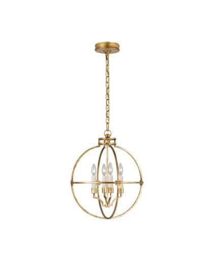 Lexie 18 Globe taklampa Gilded Iron