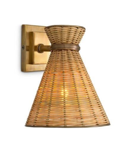 Kon tiki vägglampa natur