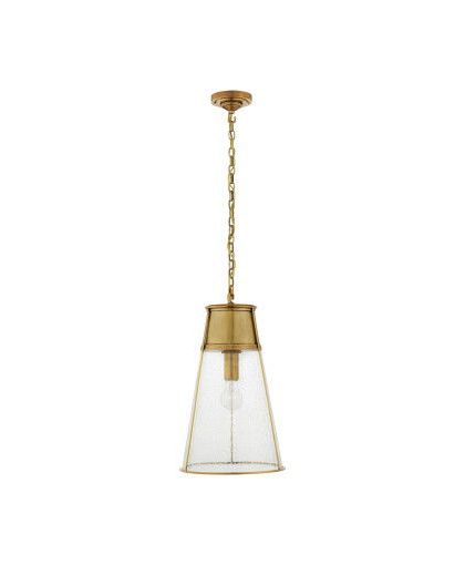 Robinson takpendel antik mässing/glas