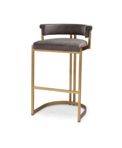 Dante barstol savona grey velvet