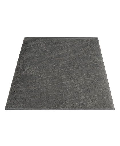 Square lampskärm leather grey