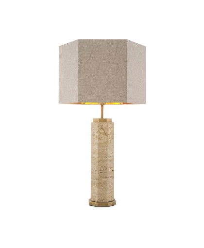 Newman bordslampa travertine