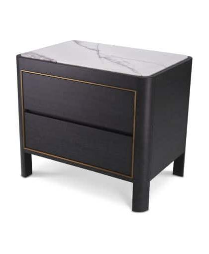 Corazon sidobord charcoal grey oak veneer