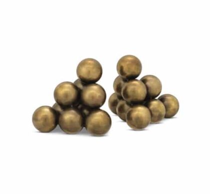 Carioca bokstöd vintage mässing 2-pack