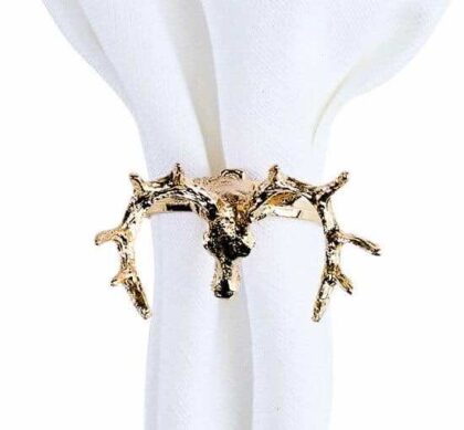 Briar ren servettring guld 4-pack