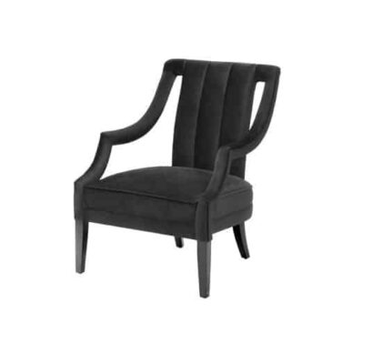 Ermitage fåtölj svart OUTLET