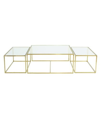 Three set table - satsbord mässing
