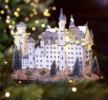 Neuschwanstein slott juldekoration