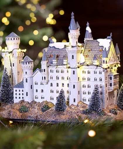 Neuschwanstein slott juldekoration