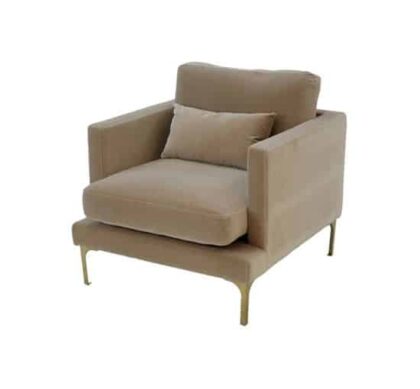 Bonham fåtölj ivory/mässing