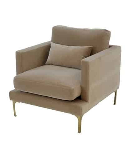 Bonham fåtölj ivory/mässing