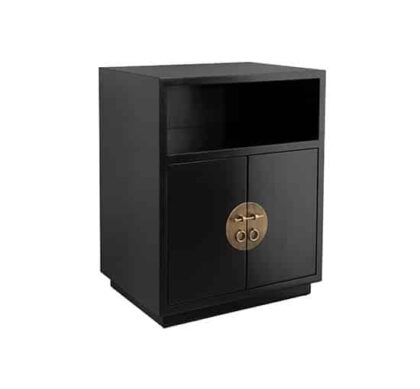 Macao sängbord svart