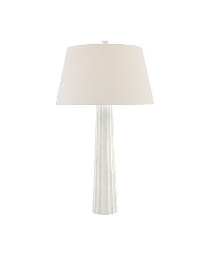Fluted Spire bordslampa vit