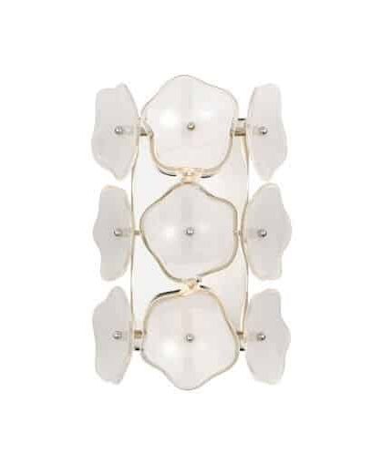 Leighton vägglampa nickel/cream