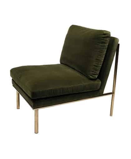 April loungefåtölj amazon green/mässing