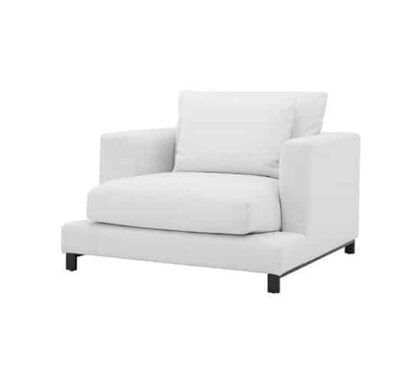 Burbury fåtölj avalon vit