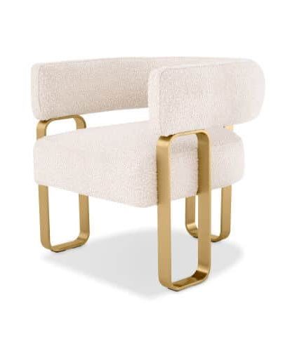 Capricorn fåtölj bouclé cream
