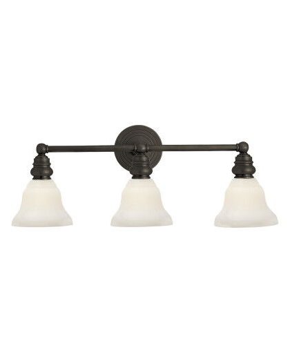 Boston vägglampa trippel brons